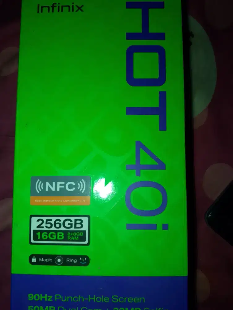 Jual Hp Infinix Hot 40i 8 + 5.00 GB/ 8gb bisa d perluas/256 GB