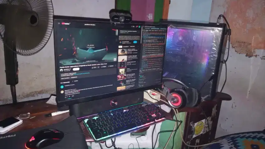 PCRakitanRyzen55600G+MonitorMSIOptixG241 144Hz/SiapGaming&WorkFromHome