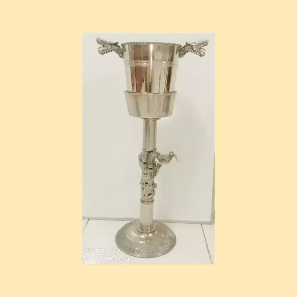 Set stand & bucket botol minuman vintage motif naga