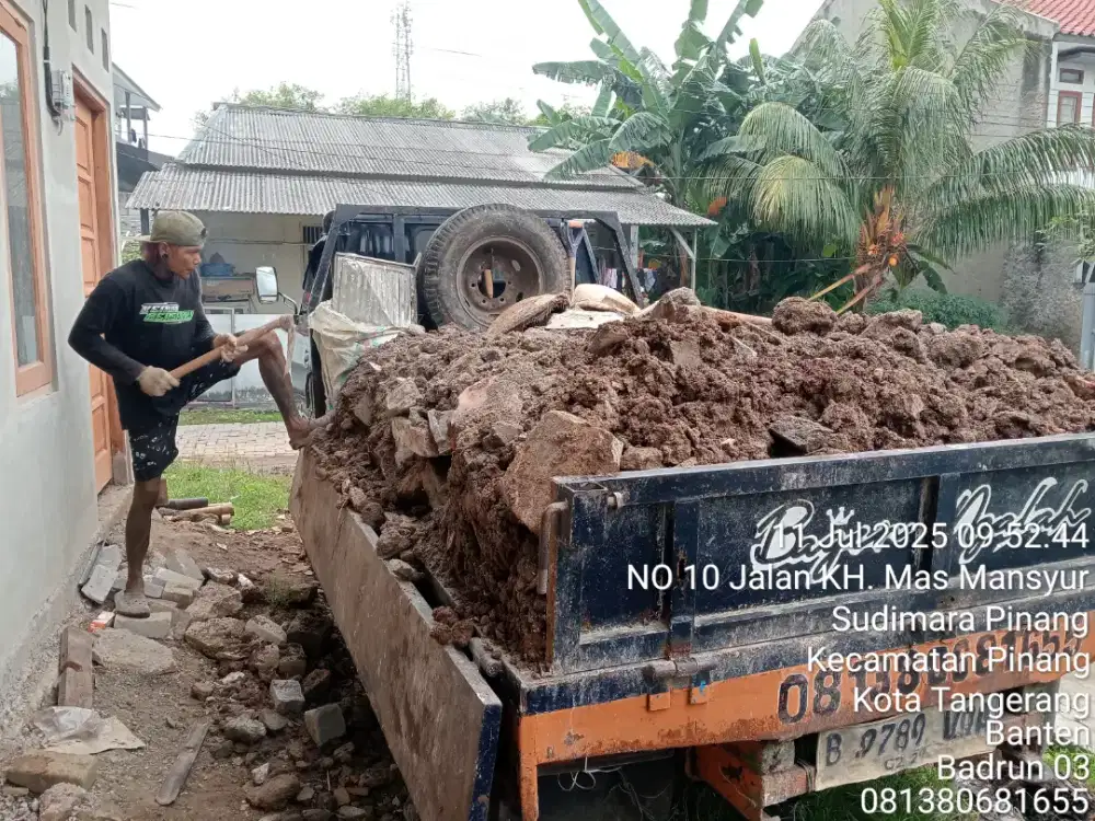 Jasa buang puing buang sampah dan jasa urugan