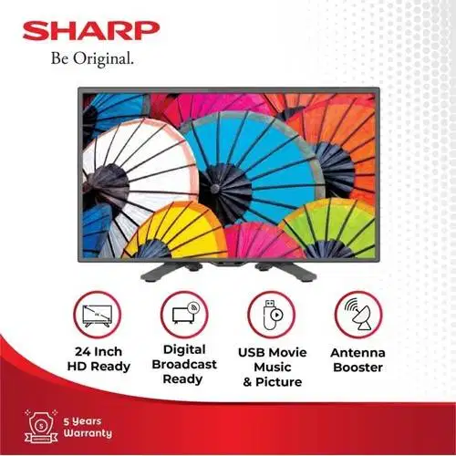 SHARP LED TV 24 Inch Digital DVB T2 HD USB HDMI