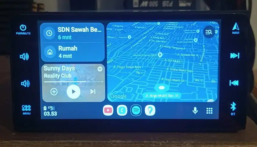 Head unit double din AVT 7inch (PNP toyota reborn dan yaris)