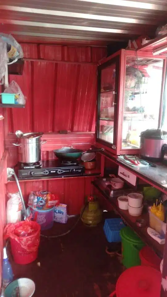 kontener Kedai Portable di jual cepat