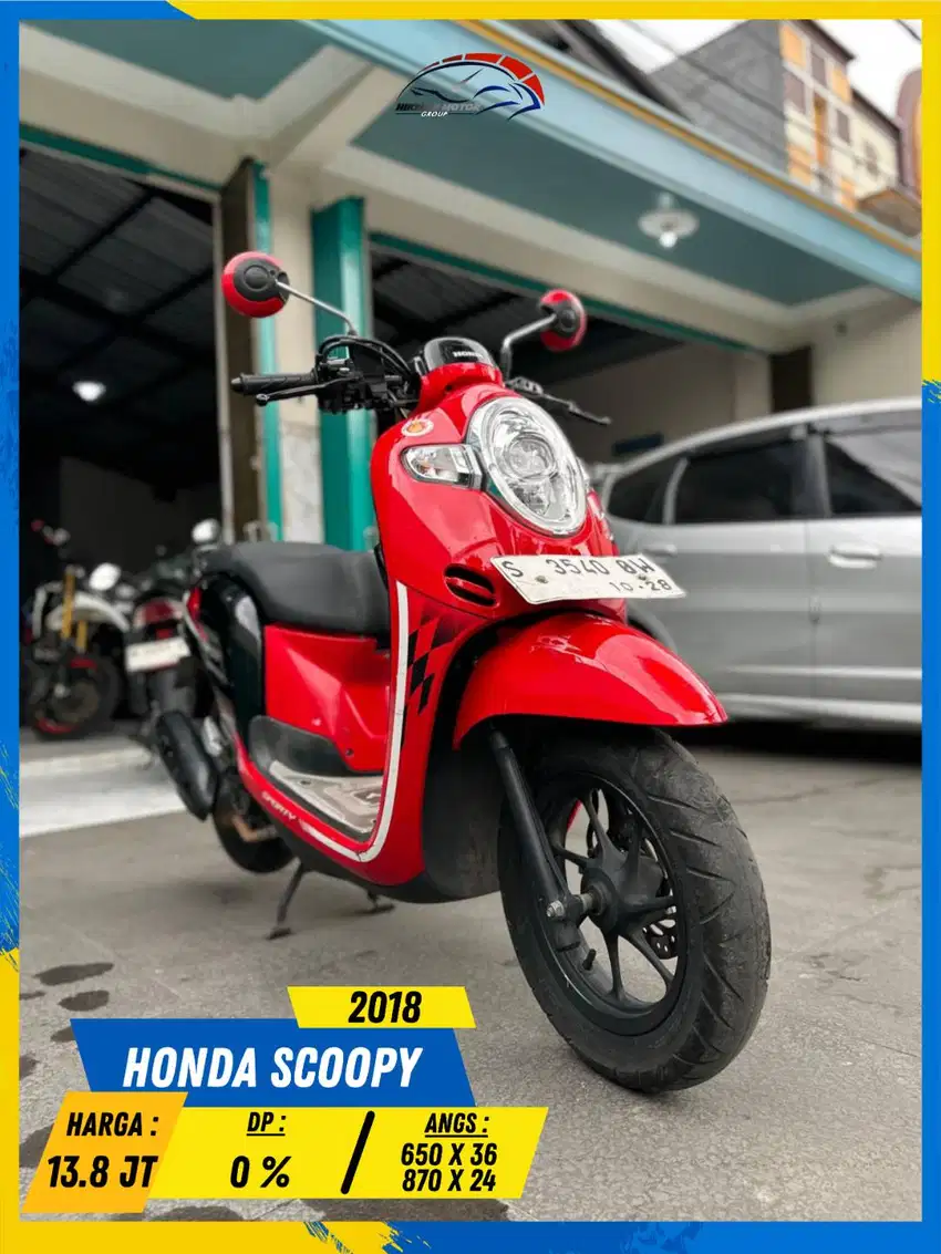 HONDA SCOOPY 2018 MESIN AMAN MASZEHH HIKMAH MOTOR KEPUH
