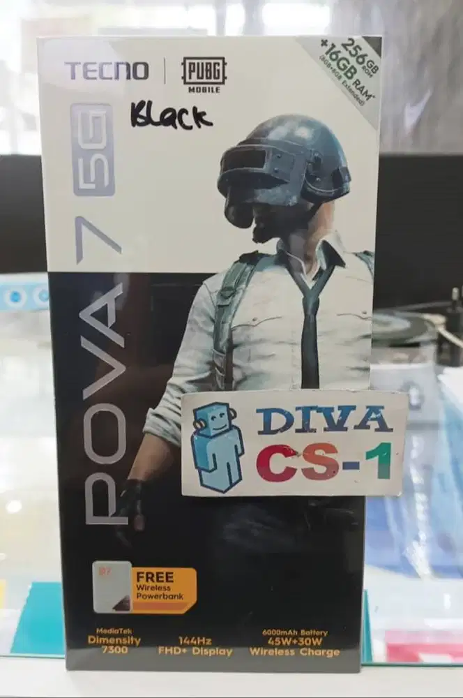 Tecno POVA 7 5G Dimensity 7300 Ram 8Gb 256Gb Batre 6000mAh WirelesChas