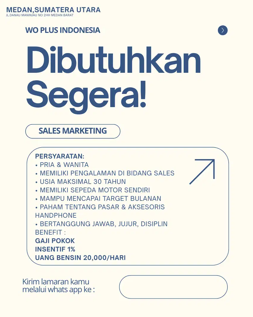 lowongan kerja sales acc hp