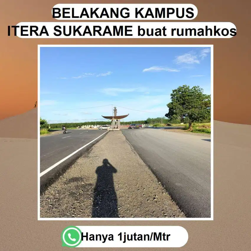 TANAH SUKARAME SAMPING KAMPUS UIN COCOK BANGUN KOS-KOSAN MAHASISWA