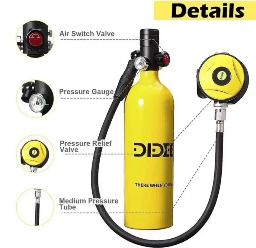 Mini scuba Tank 1 L 325 rb