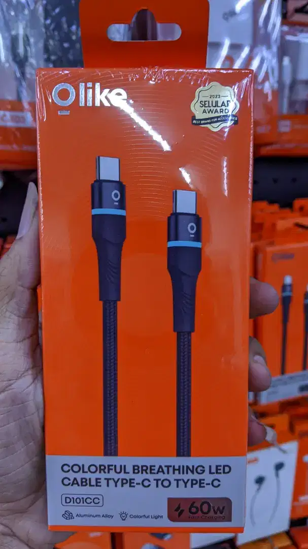 KABEL DATA TYPE-C TO TYPE-C 60W OLIKE D101CC