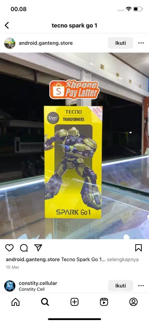 TECNO SPARK GO 1 4/128 baru resmi
