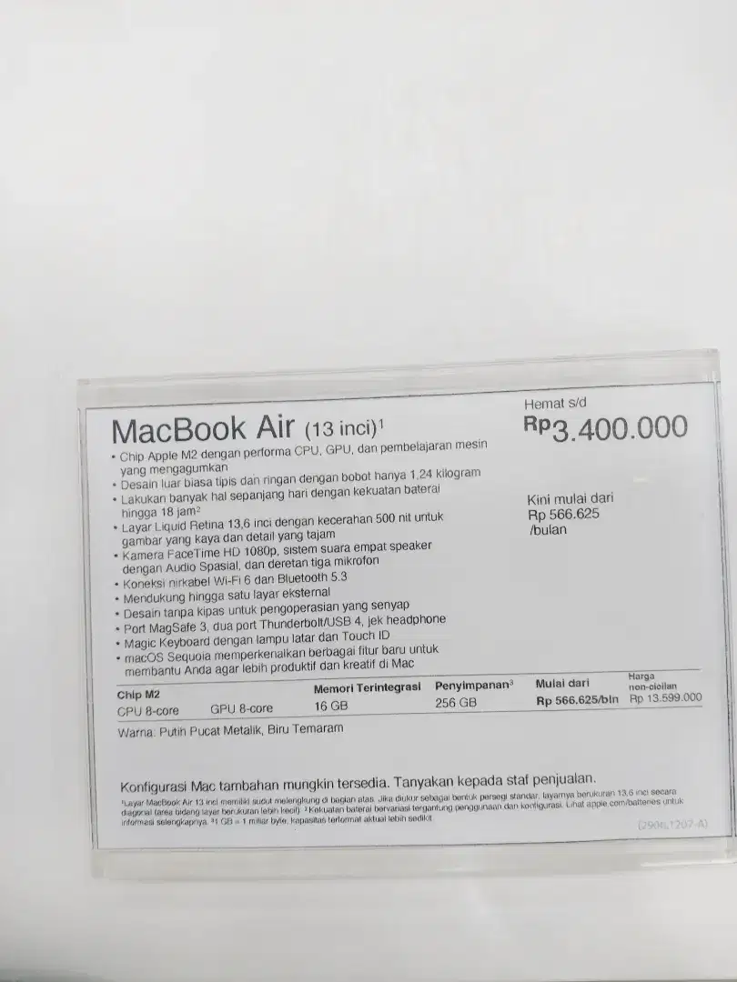 Cicilan macbook m4 murah dan tanpa bunga0% dan Dp0%