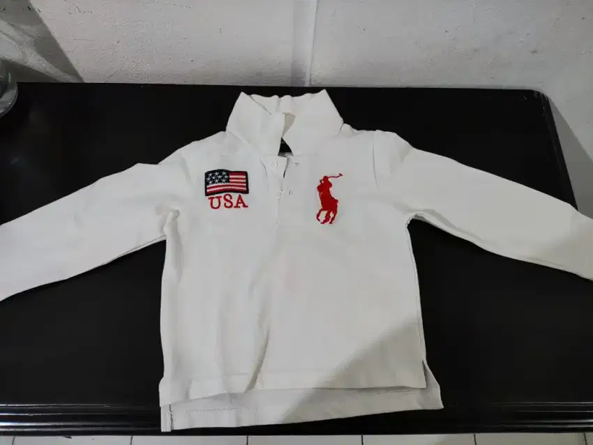 [Preloved] Atasan Baju Ralph Lauren Berkerah Anak Warna Putih