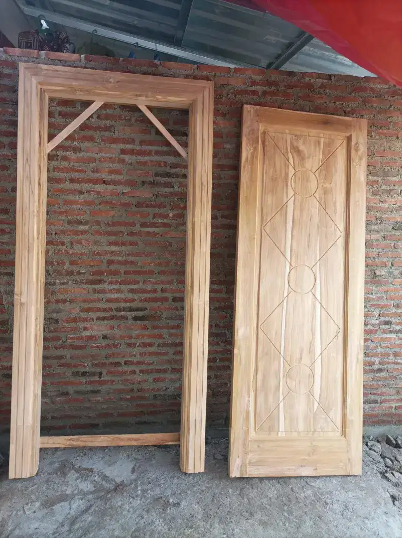 1set pintu jati
