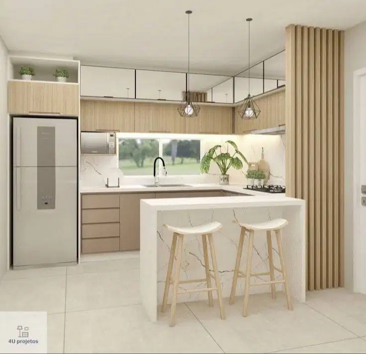 Custom Interior Kitchen Set, Backdrop TV, Lemari, Wardrobe, Kitchenset