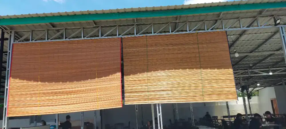 tirai rumbia tangga lipat kursi bambu dll