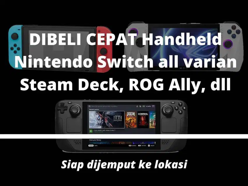 Dibeli Steam Deck Switch Rog Ally Nintendo V1 V2 OLED OFW / lainnya