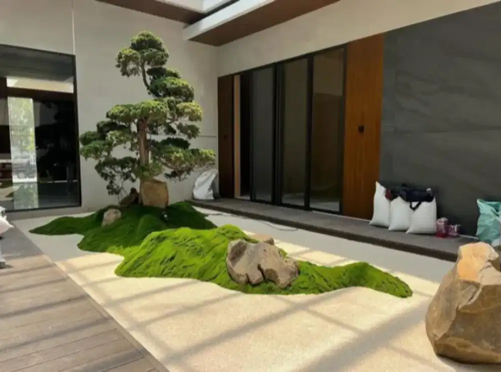 Menerima pembuatan taman Zen garden