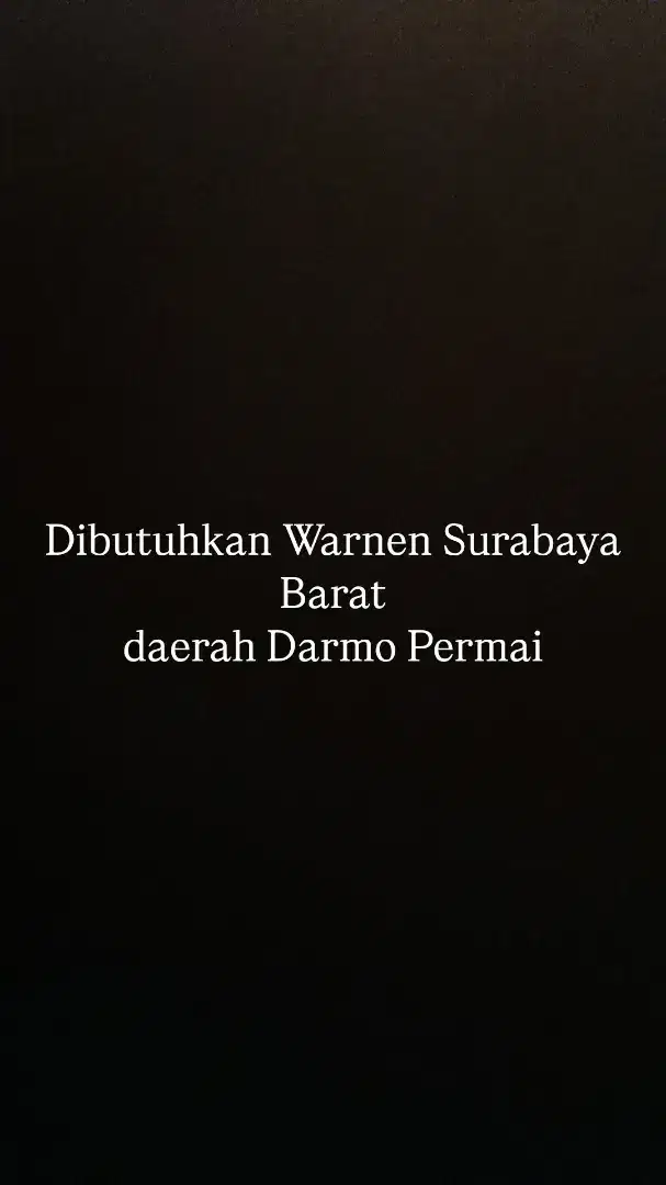 Dibutuhkan Warnen Harian Darmo Permai