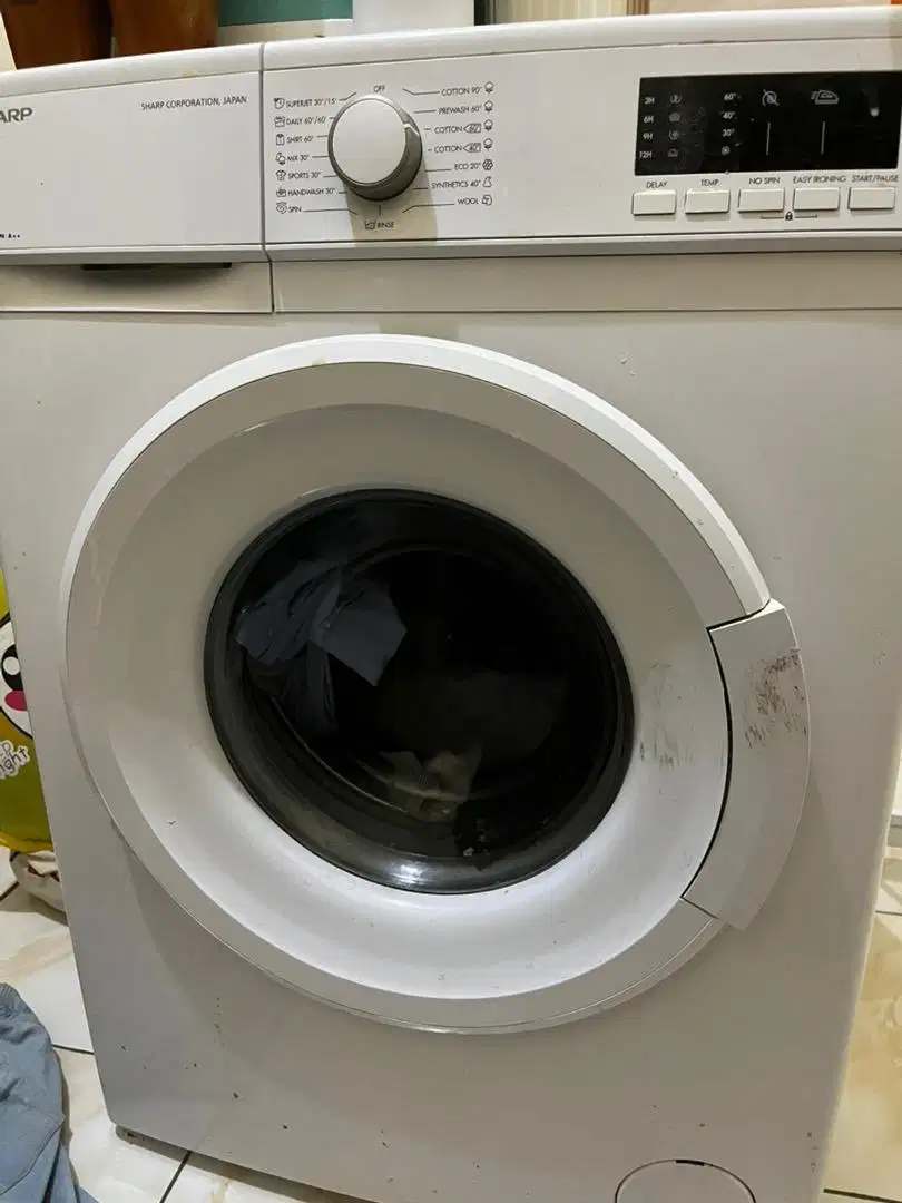 Mesin cuci sharp front loading
