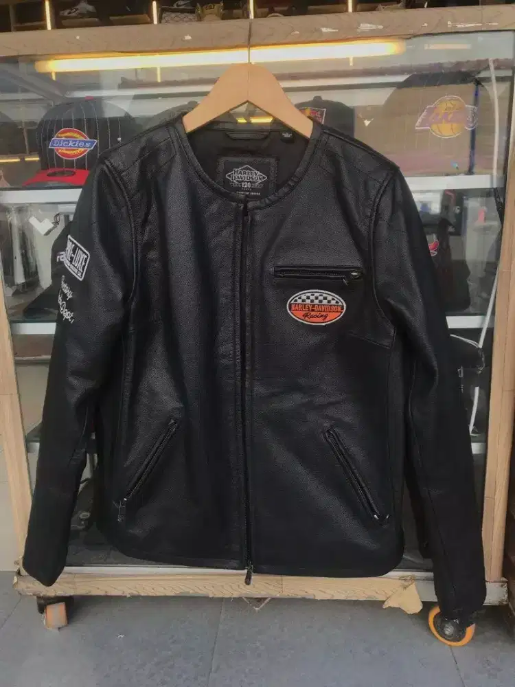 Harley Davidson bomber kulit leather jaket motor leather