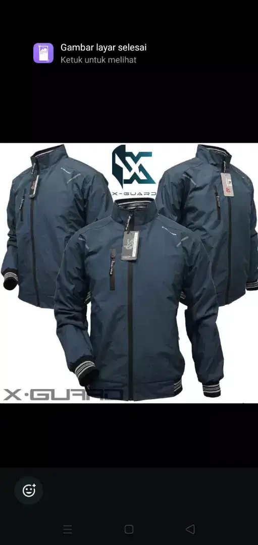 Jaket parasut pria