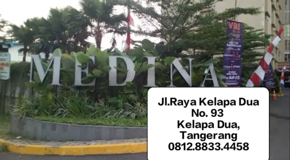 Disewakan Apartment Medina 2Kamar Tidur Dekat Lippo, Gading Serpong