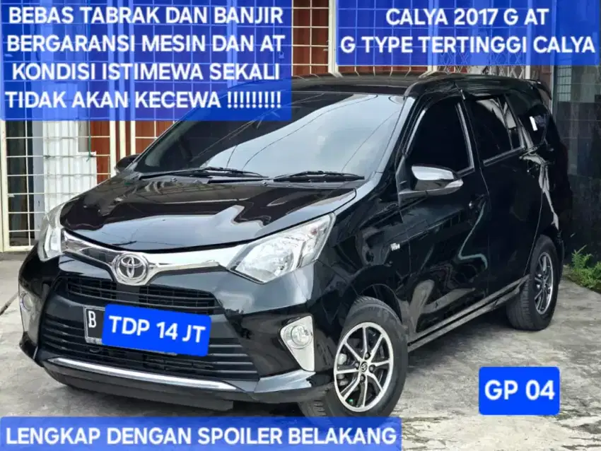 Toyota Calya 2017 G 1.2 at automatic hitam mirip sigra