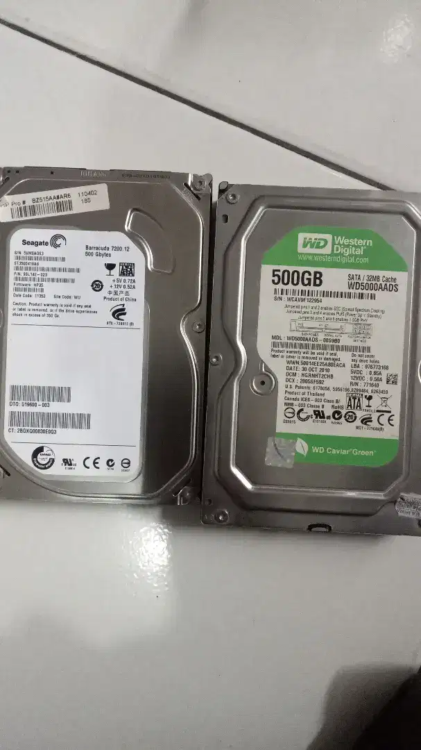 Jual hardisk second