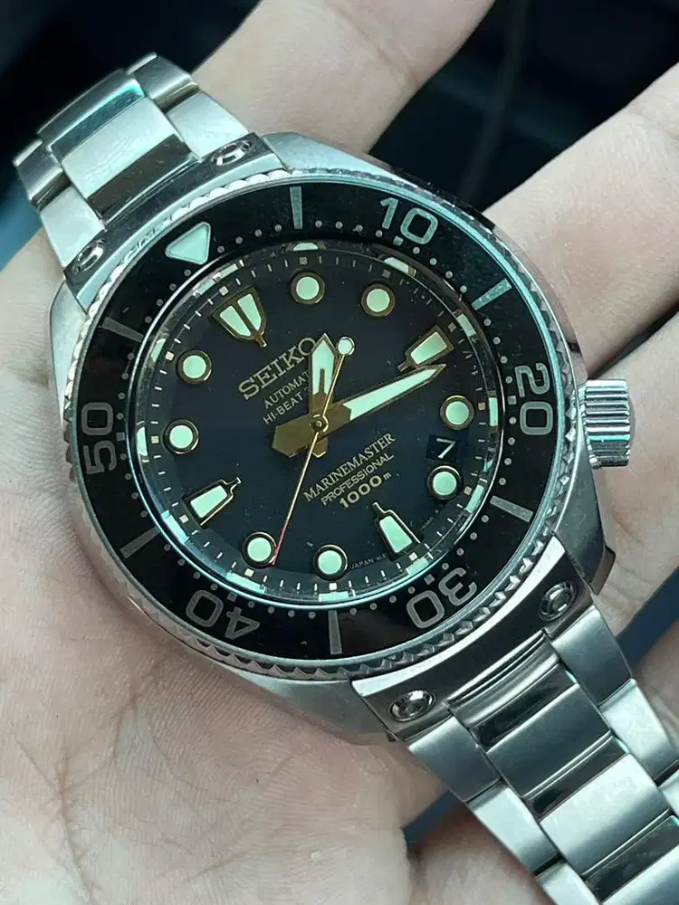 Seiko marine master 1000m hibeat automatic jepang bangets