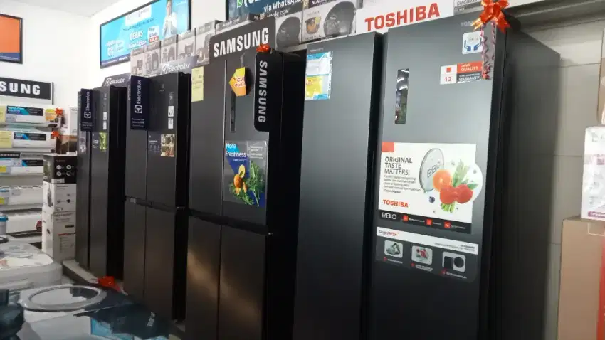 KULKAS SBS 2 PINTU CICILAN MULAI DARI 1 JUTAAN