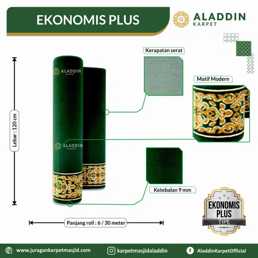 Karpet Masjid Murah Tipe Ekonomis Plus