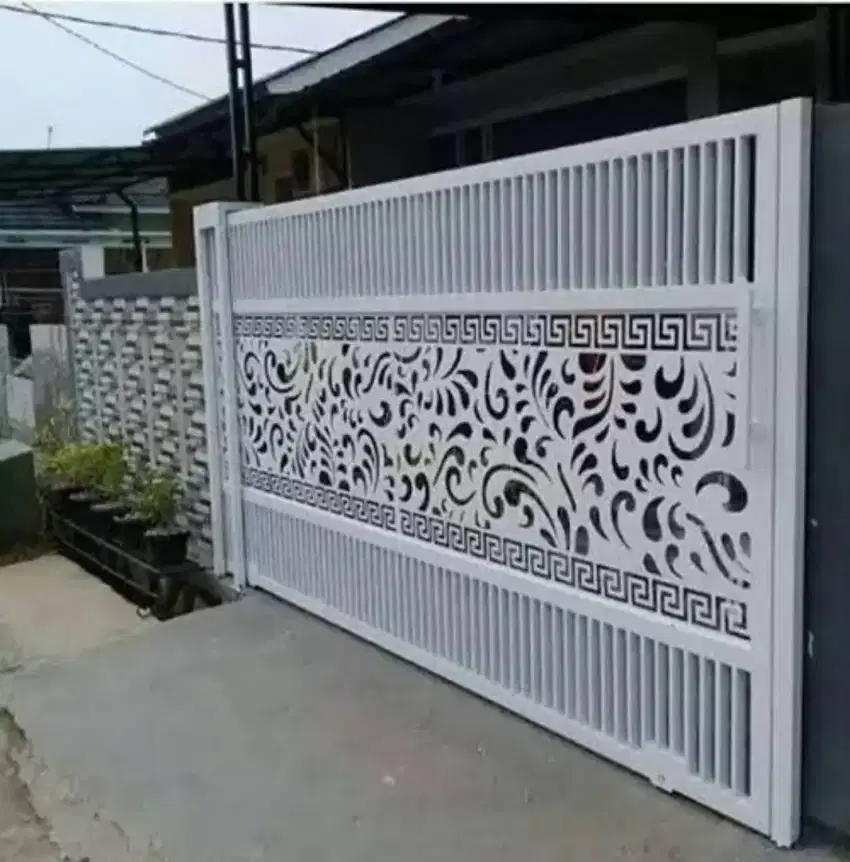Bengkel las Lampung tralis kanopi pintu pagar gerbang tangga