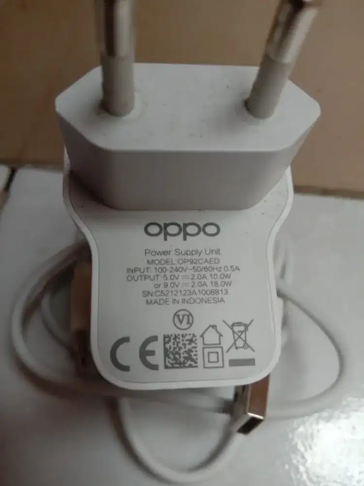 Charger asli ori bawaan oppo A52, A53, A54 tipe C