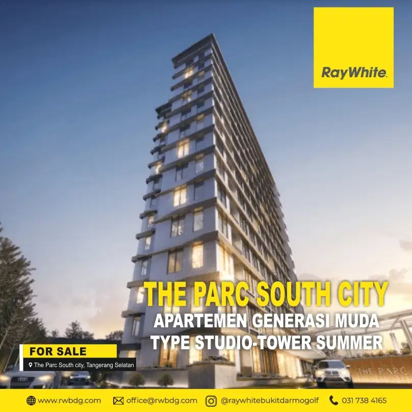 CITY VIEW, BARU, APARTEMEN PARC SOUTH CITY TANGERANG