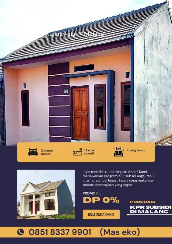 Rumah Strategis dan Nyaman Dekat Kota Malang