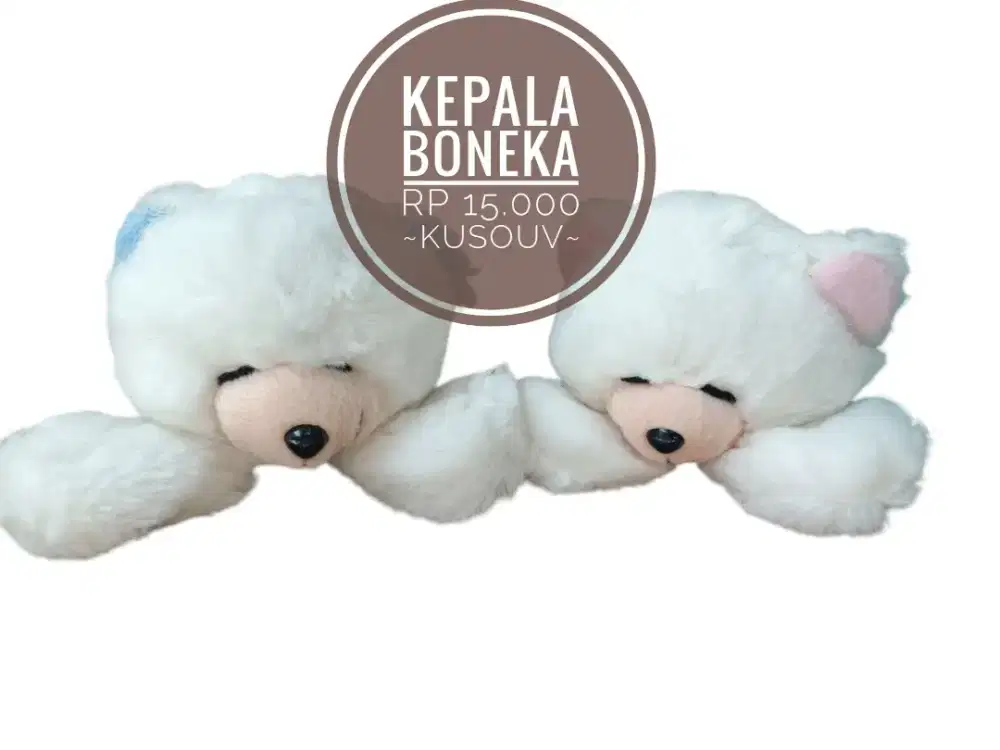 Kepala Boneka/Boneka Bucket/Boneka Kotak Tissue