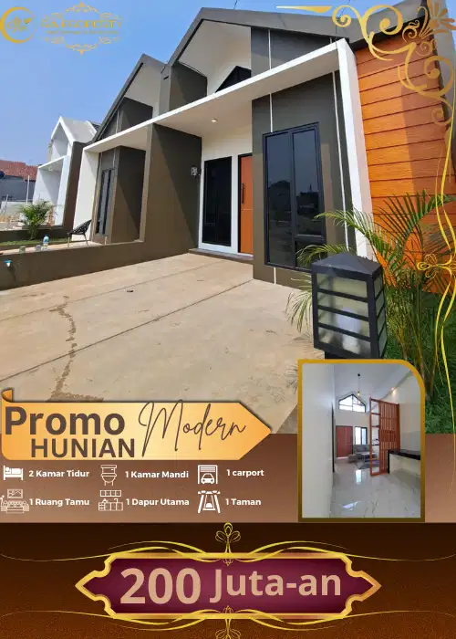 Rumah cantik 2 kamar akses strategis mulai dari 200 jutaan