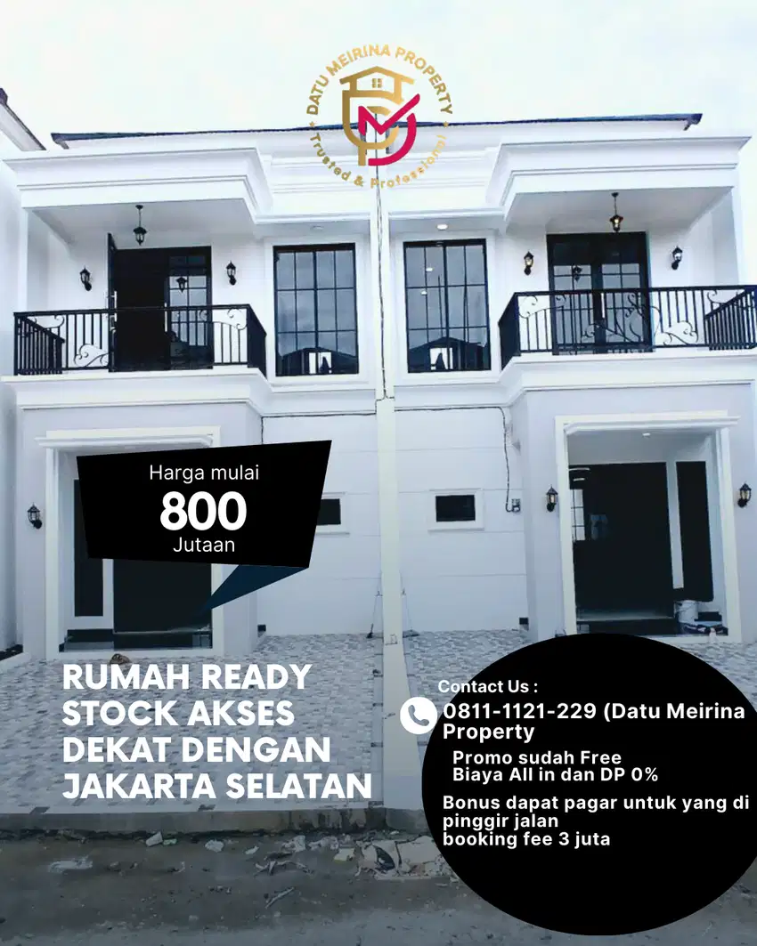 Rumah mewah siaphuni akses dekat jakarta selatan dan Tangsel