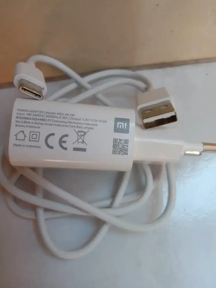 Charger asli ori bawaan redmi note 7, note 8 tipe C