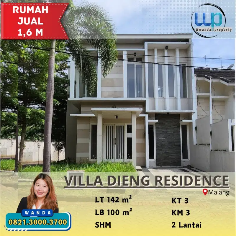 Dijual Rumah Baru di Villa Dieng Malang