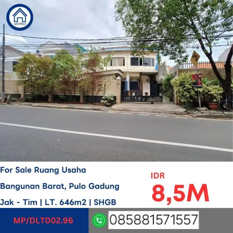 JUAL RUANG USAHA KAYU PUTIH PULO GADUNG CASH ONLY