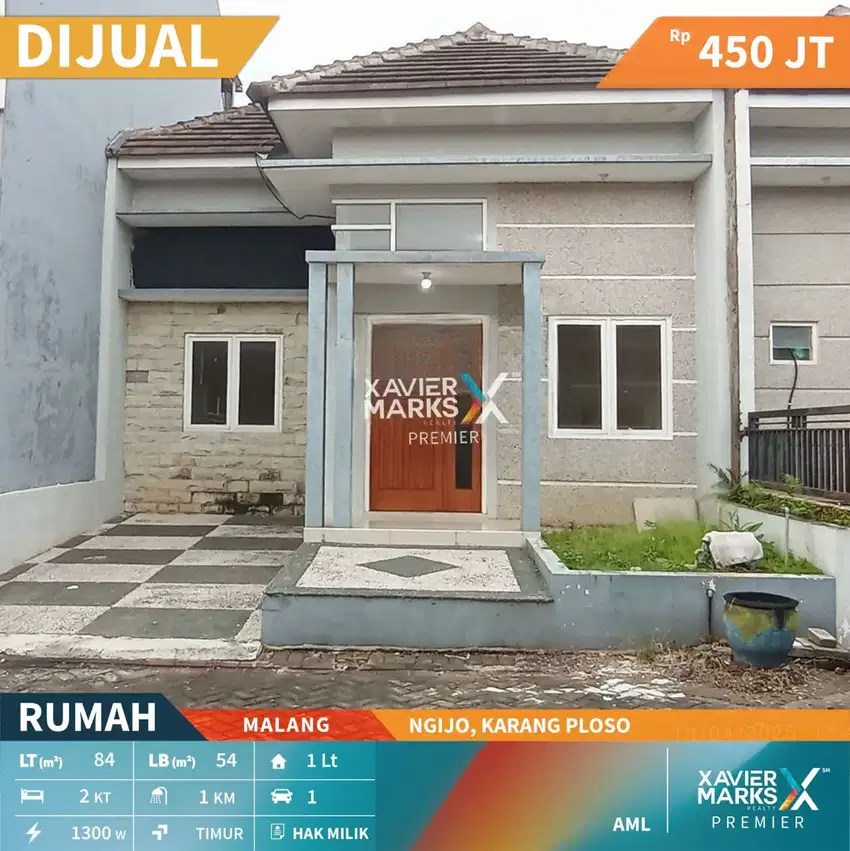 Dijual Rumah Baru Murah di Ngijo Karangploso Malang