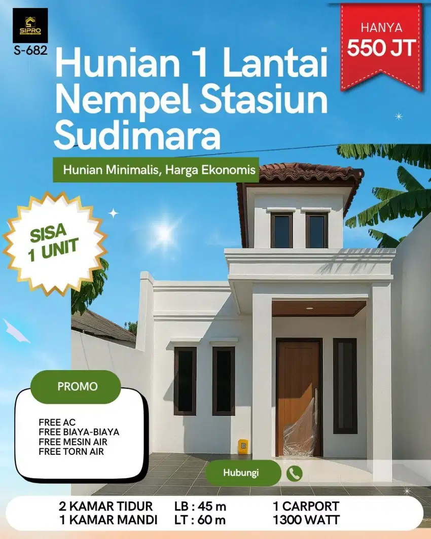Rumah siap huni dekat stasiun sudimara tangerang selatan