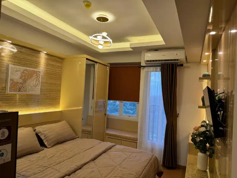 new studio apartemen podomoro golf view, babakan madang