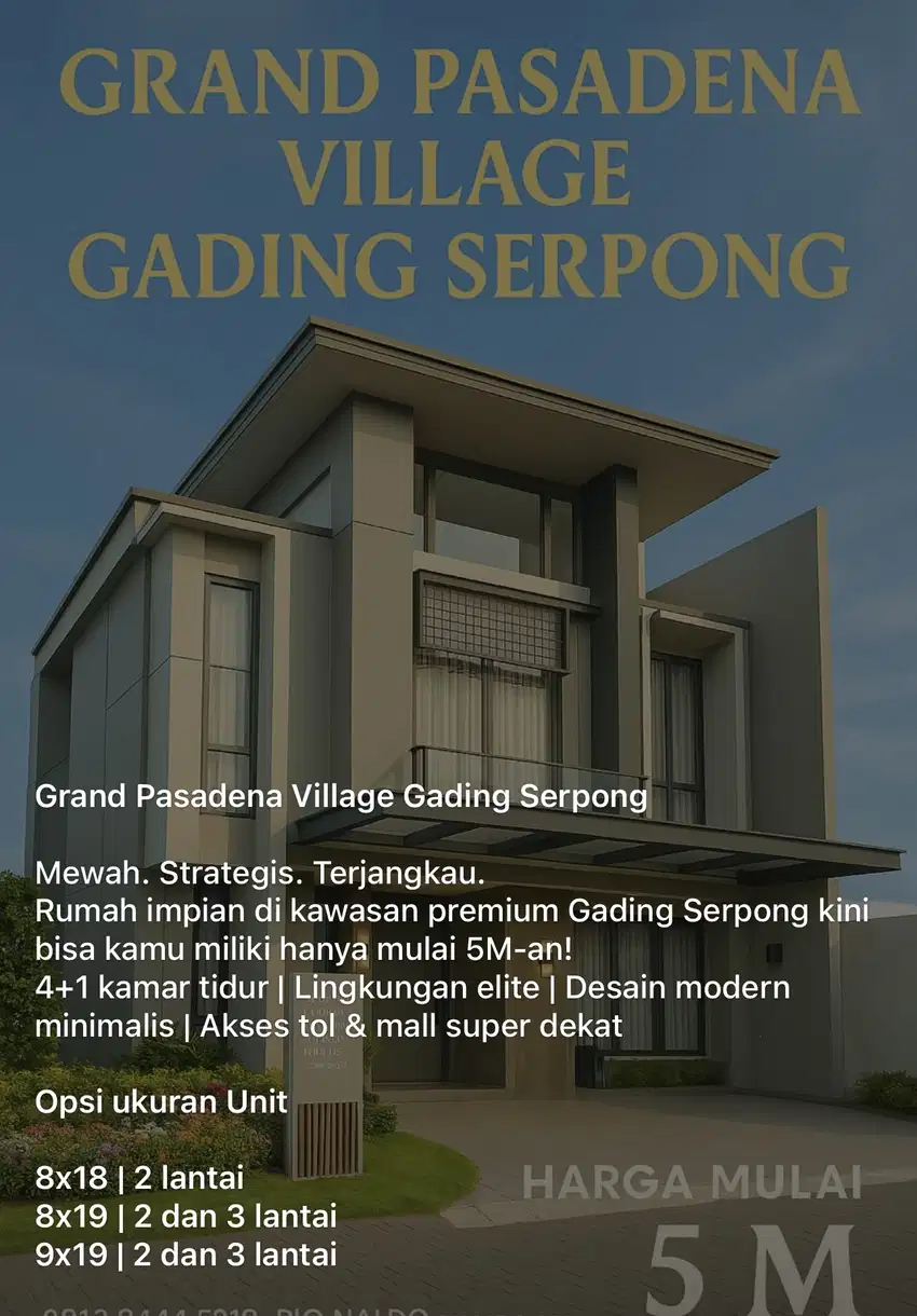 GRAND PASADENA VILLAGE GADING SERPONG
