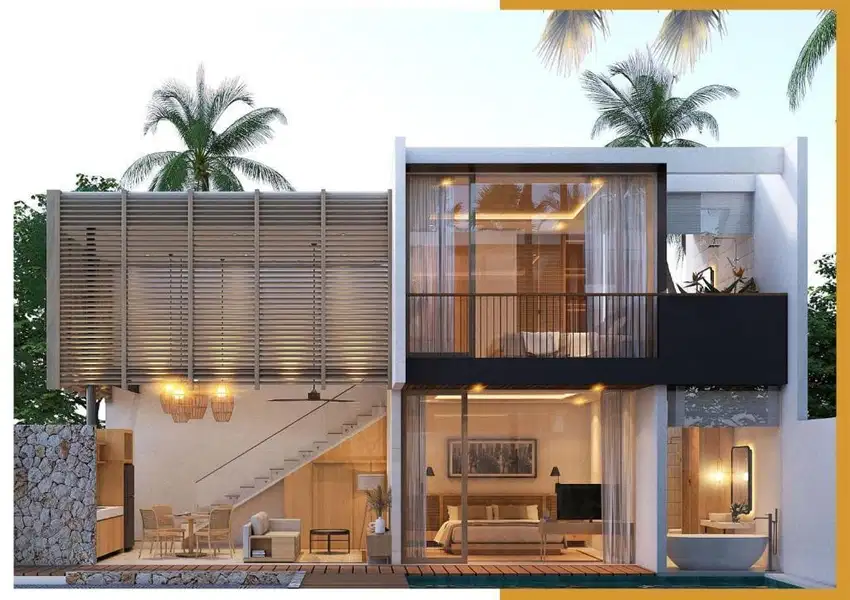 Leasehold Brand New Villa Modern 2 Lantai di Kampial.