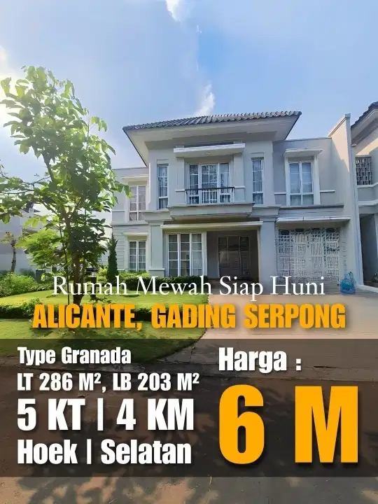 Dijual murah rumah mewah di Gading Serpong