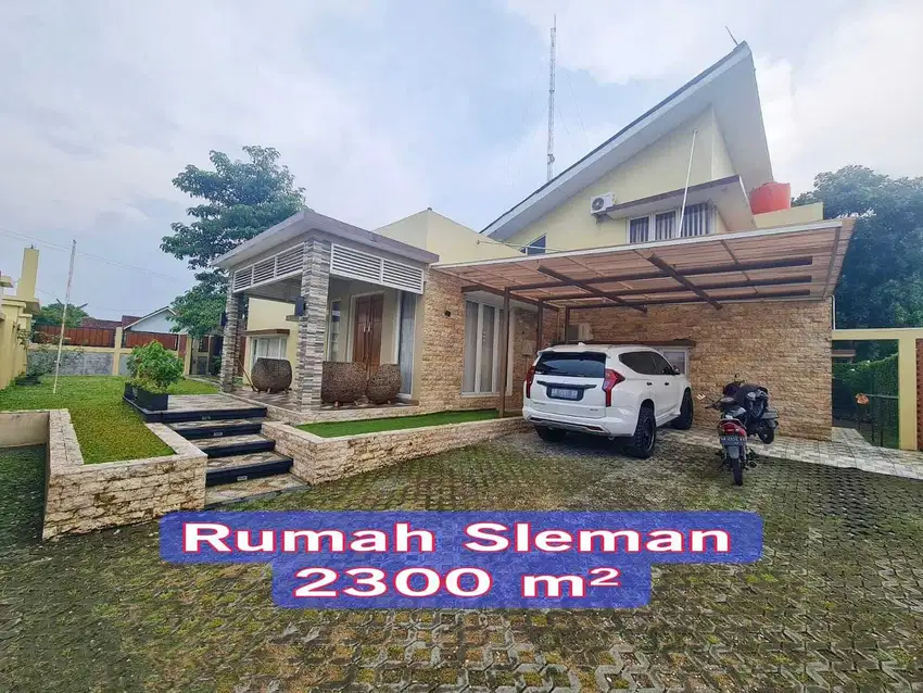 Rumah Tanah Luas Sleman Dengan Kolam Renang Area Tenang