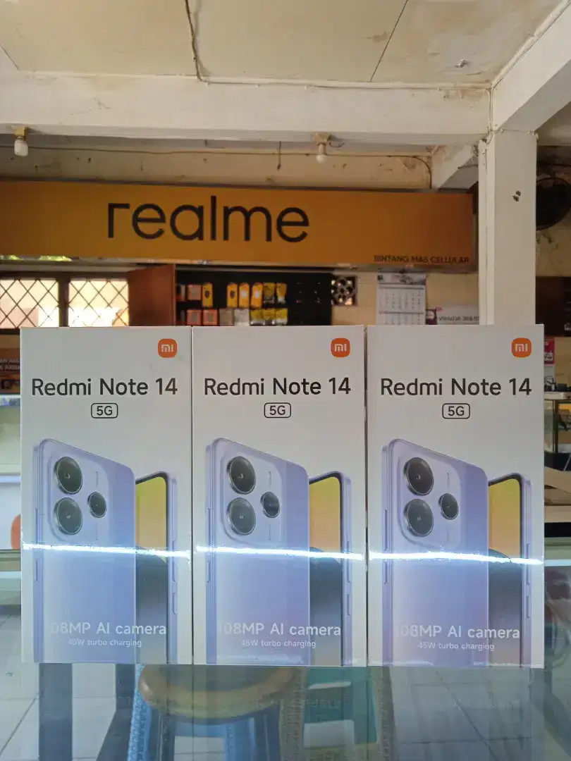 Redy redmi Note 14 5G 12/512 NEW Garansi Resmi 15bln
