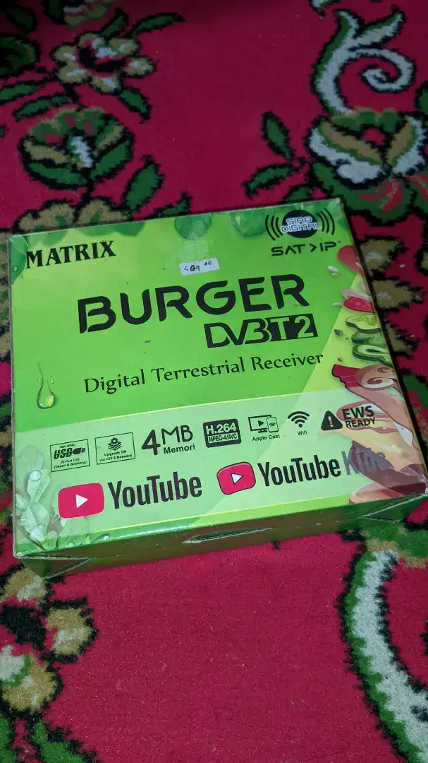 Set Top Box (STB) Matrix Burger DVB-T2.